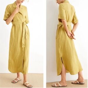 Grae Cove Gwyneth Mustard Wrap Dress